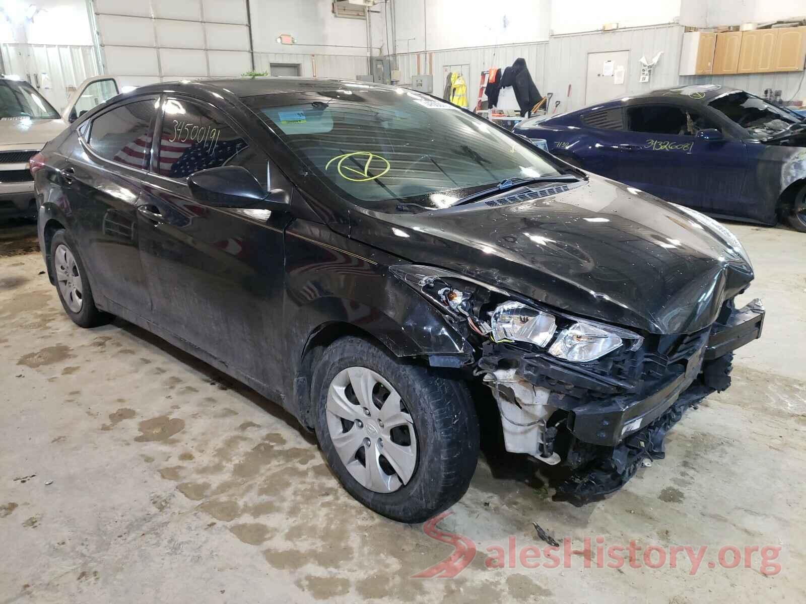 5NPDH4AEXGH792425 2016 HYUNDAI ELANTRA