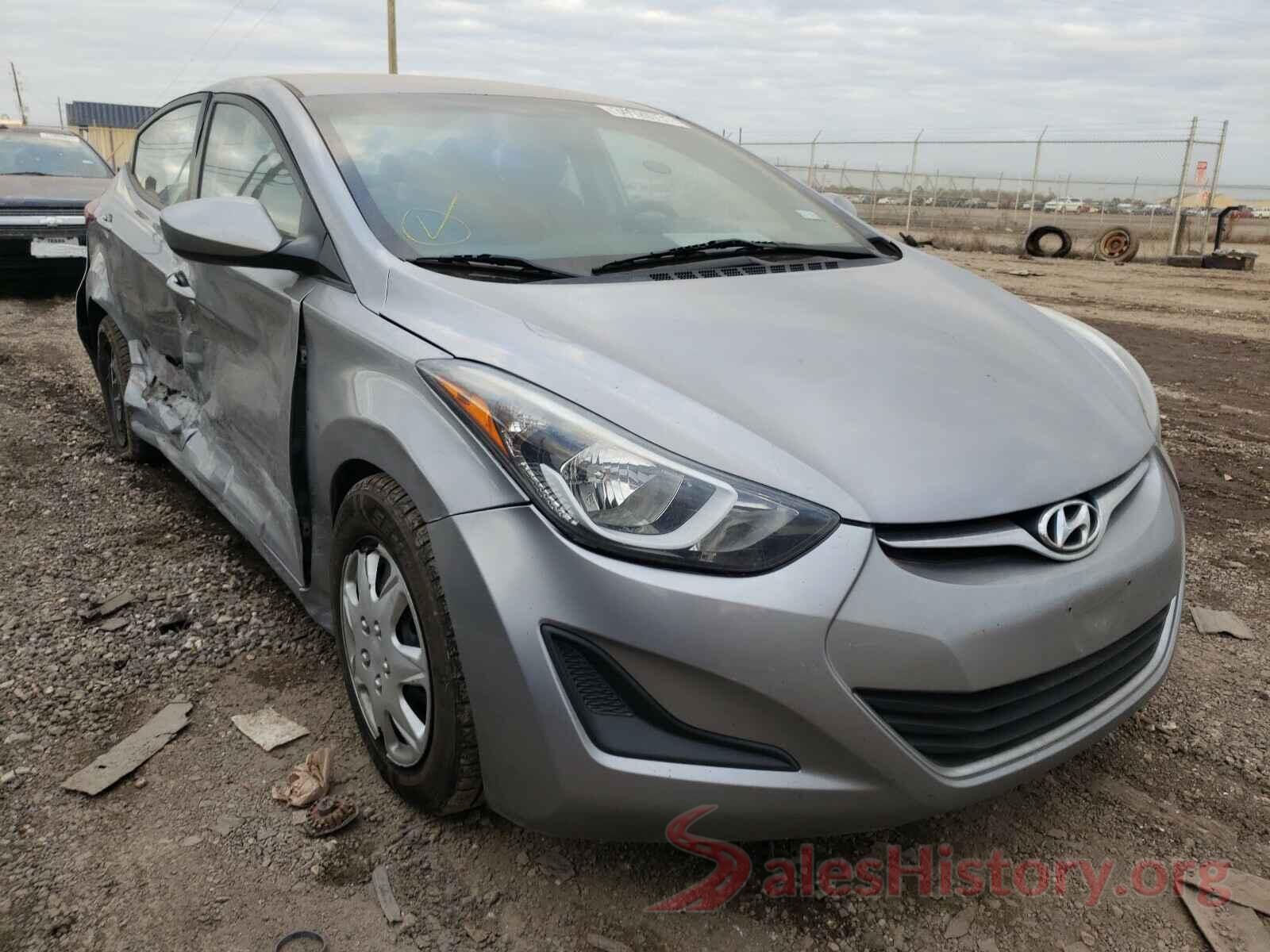 5NPDH4AE8GH705573 2016 HYUNDAI ELANTRA