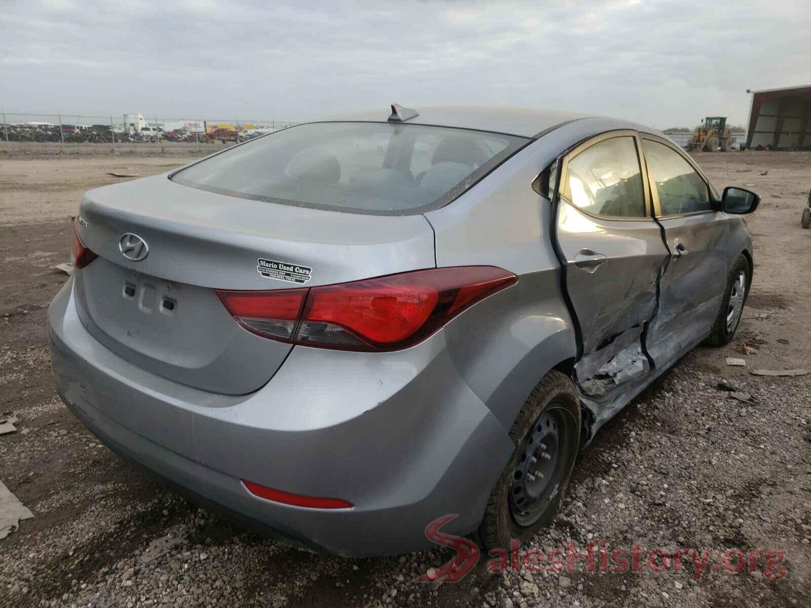 5NPDH4AE8GH705573 2016 HYUNDAI ELANTRA