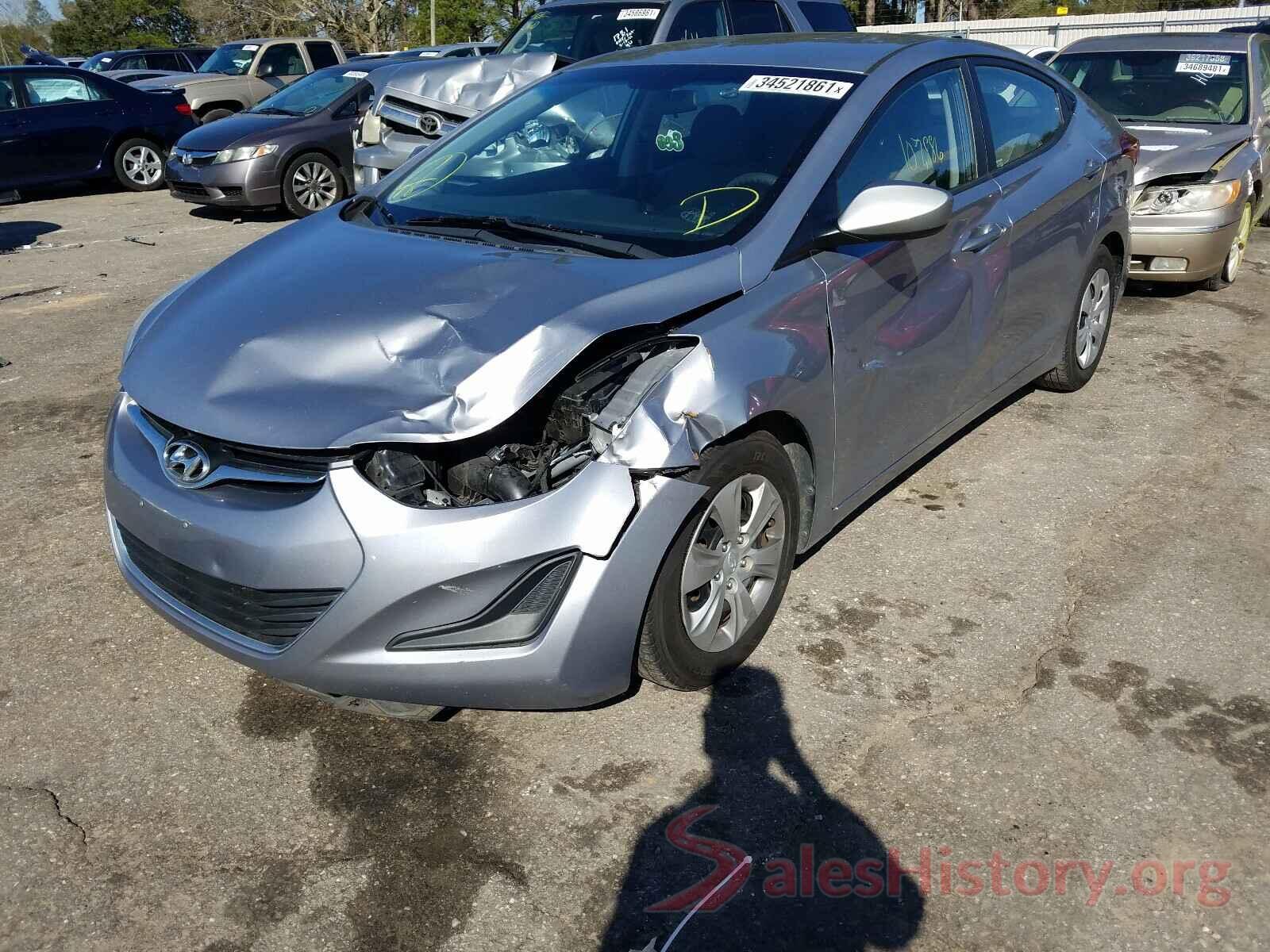 5NPDH4AEXGH710323 2016 HYUNDAI ELANTRA