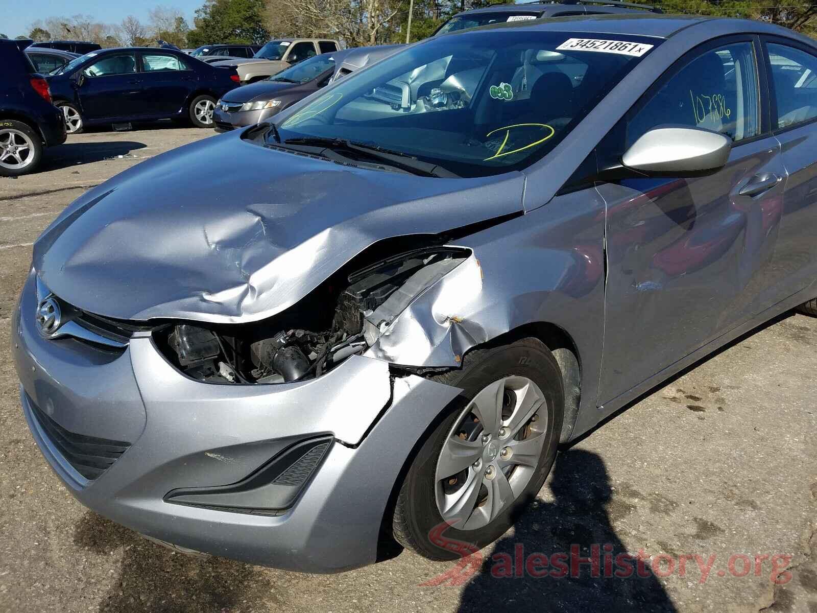 5NPDH4AEXGH710323 2016 HYUNDAI ELANTRA