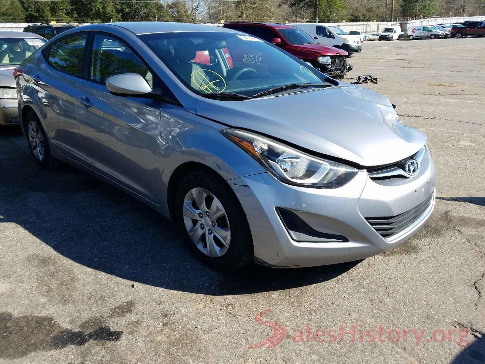 5NPDH4AEXGH710323 2016 HYUNDAI ELANTRA