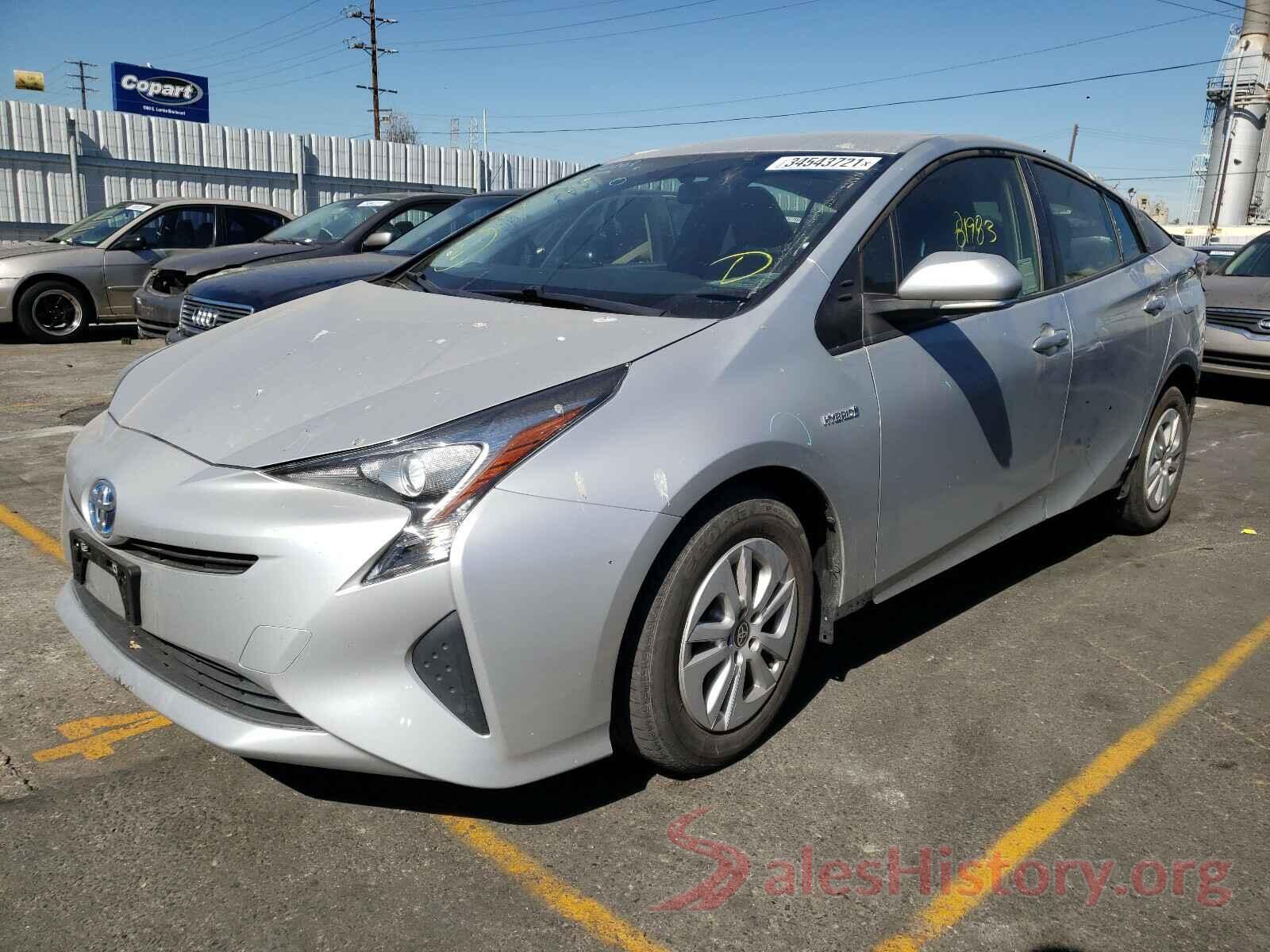 JTDKBRFU7G3008137 2016 TOYOTA PRIUS