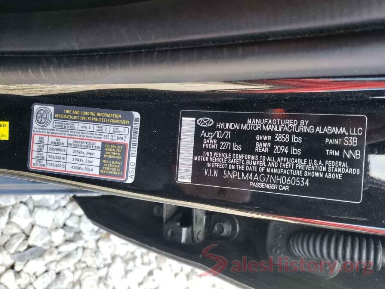 5NPLM4AG7NH060534 2022 HYUNDAI ELANTRA