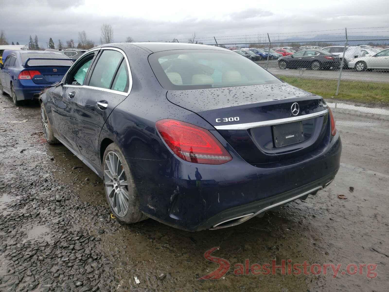 55SWF8EB4KU296838 2019 MERCEDES-BENZ C CLASS