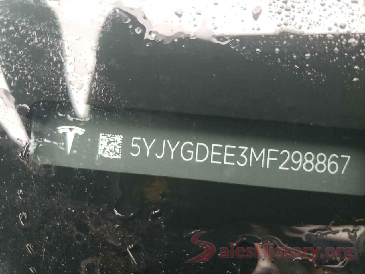 5YJYGDEE3MF298867 2021 TESLA MODEL Y