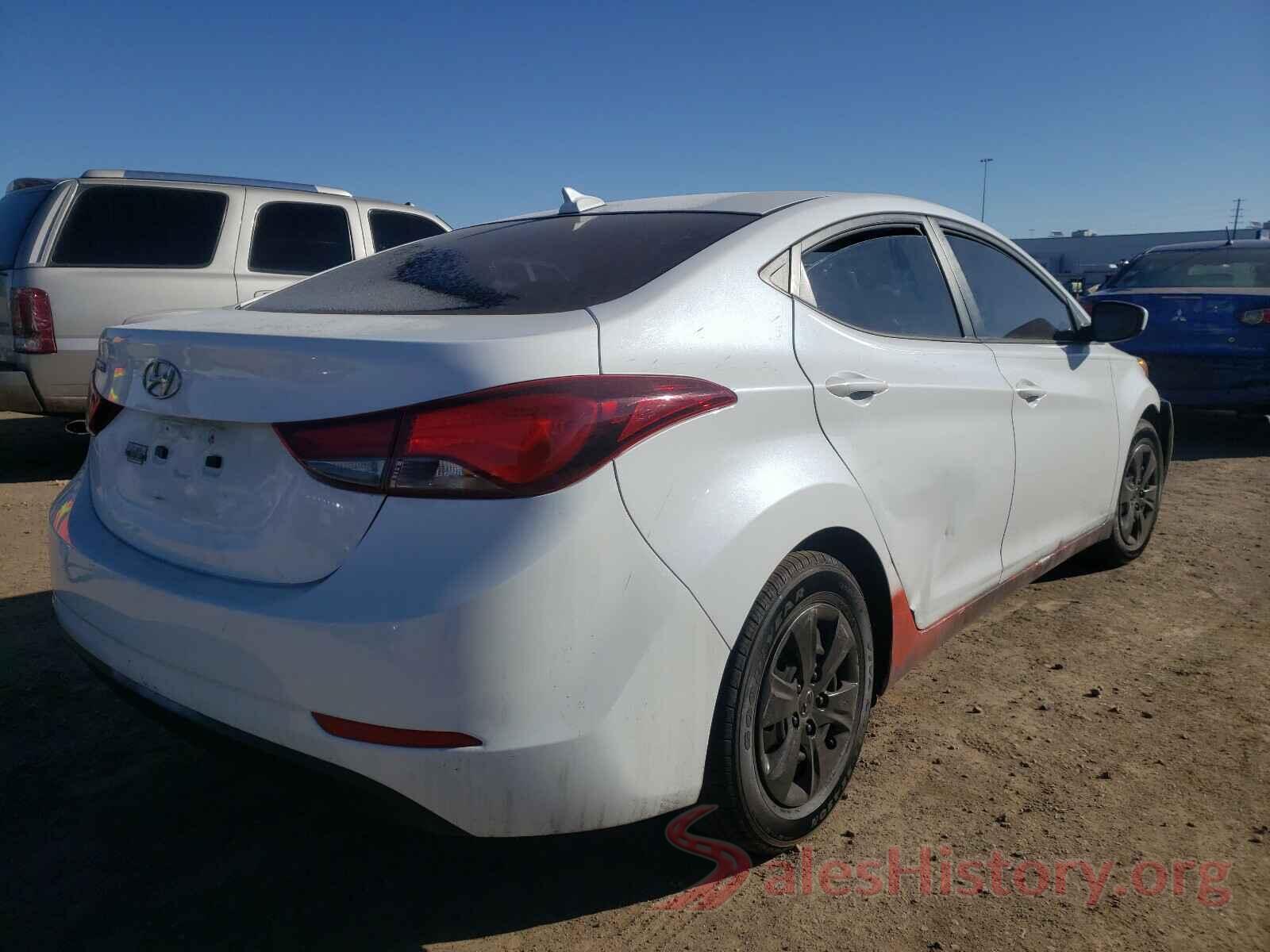 5NPDH4AE7GH671450 2016 HYUNDAI ELANTRA