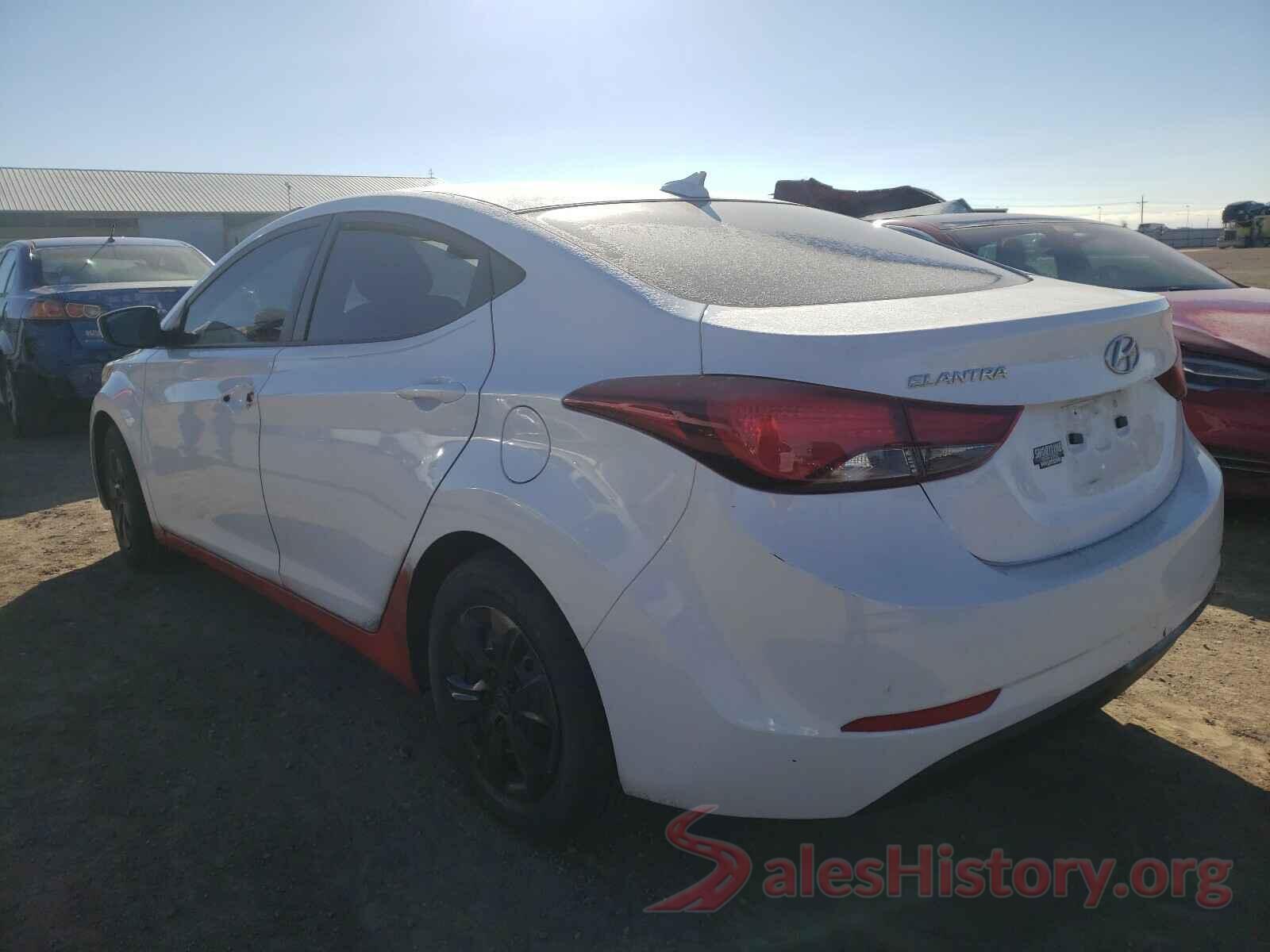 5NPDH4AE7GH671450 2016 HYUNDAI ELANTRA