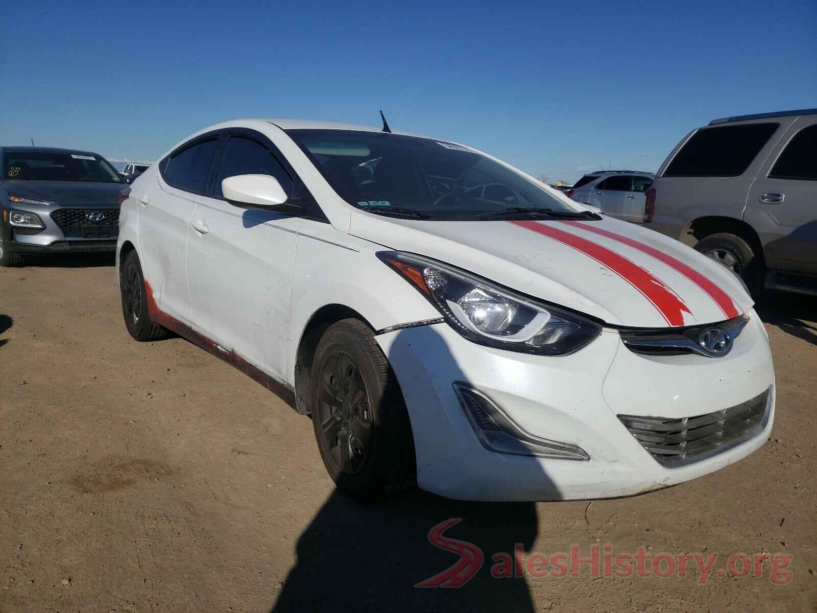 5NPDH4AE7GH671450 2016 HYUNDAI ELANTRA