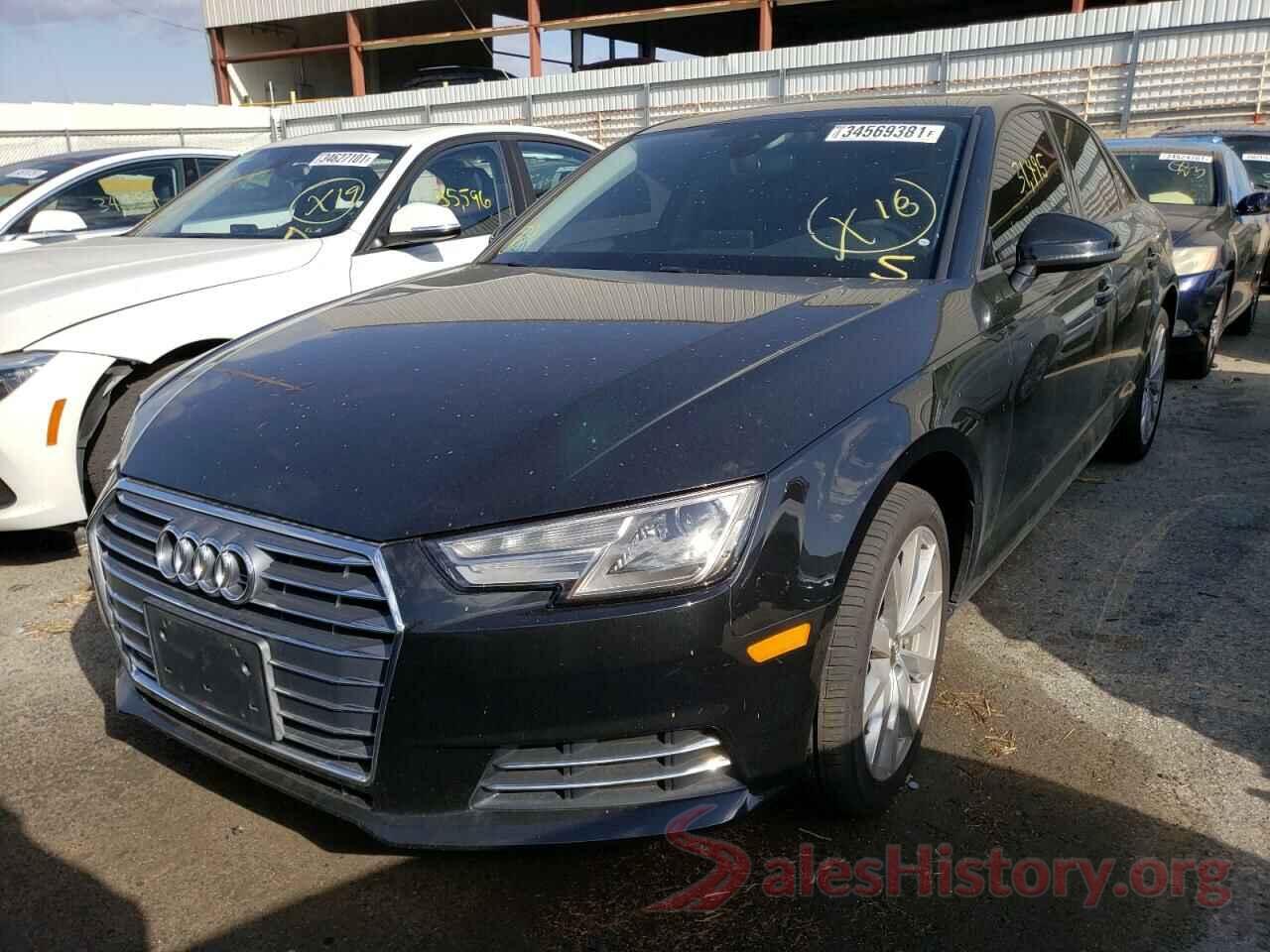 WAUGNAF44HA037541 2017 AUDI A4