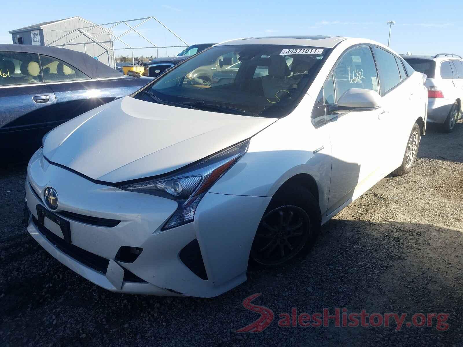 JTDKARFU2G3009019 2016 TOYOTA PRIUS