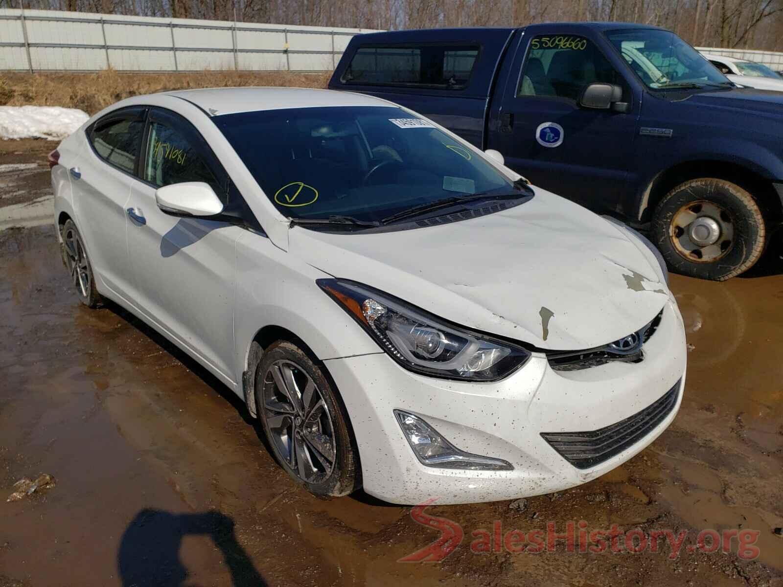 5NPDH4AE8GH727492 2016 HYUNDAI ELANTRA