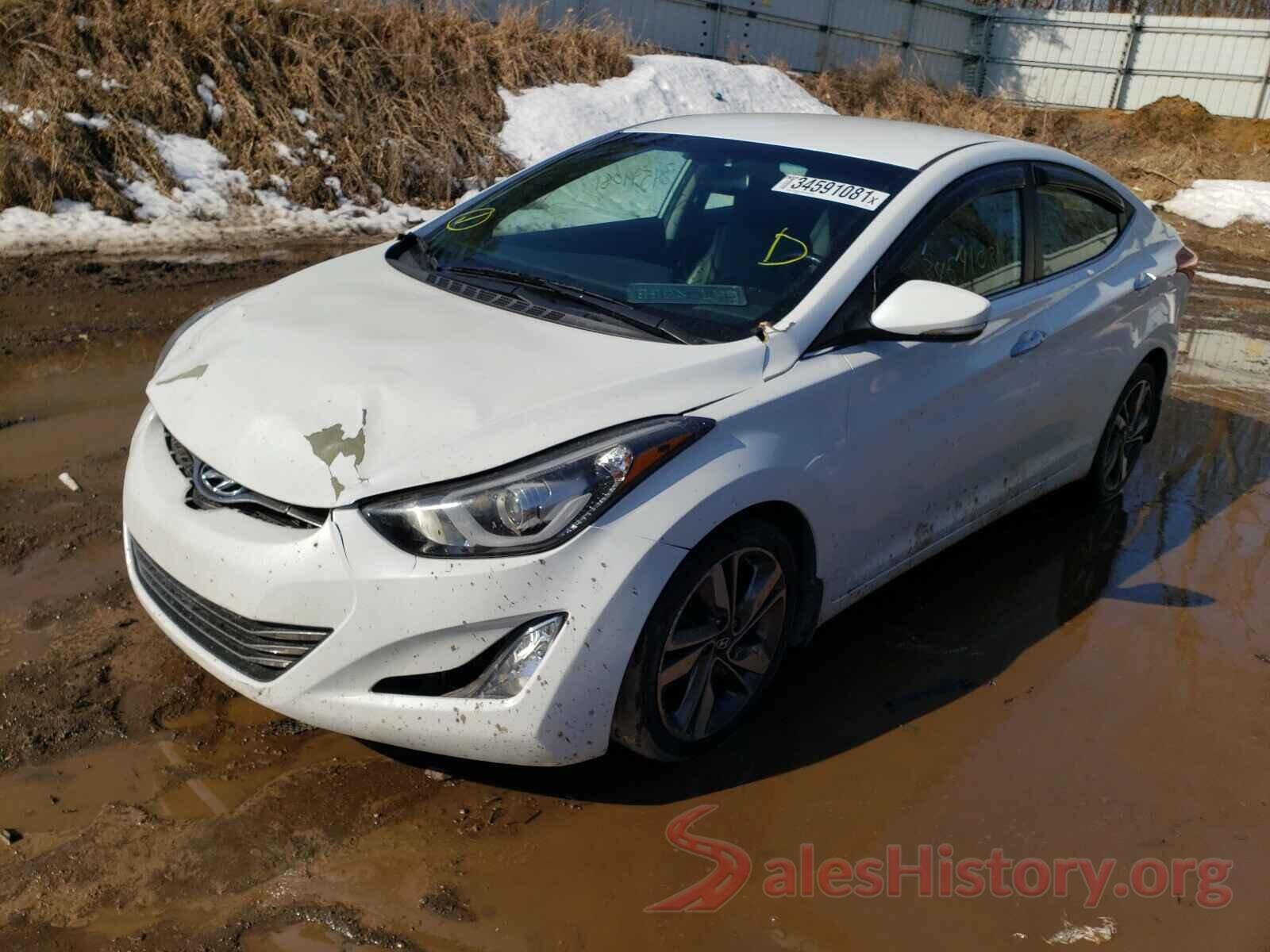 5NPDH4AE8GH727492 2016 HYUNDAI ELANTRA