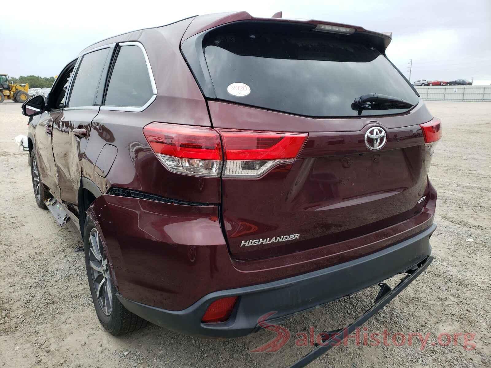 5TDKZRFH3HS223285 2017 TOYOTA HIGHLANDER