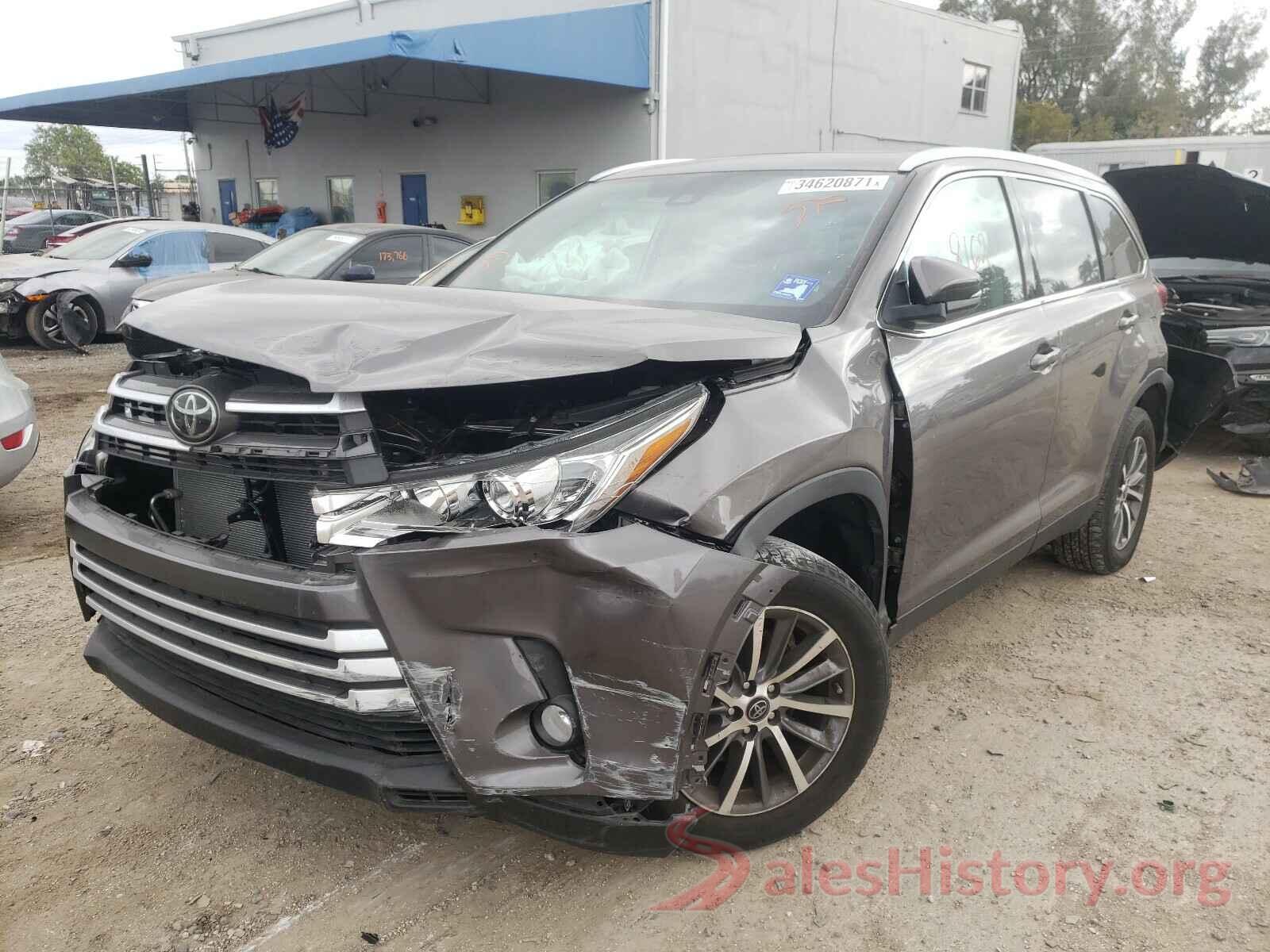 5TDKZRFH7KS554118 2019 TOYOTA HIGHLANDER