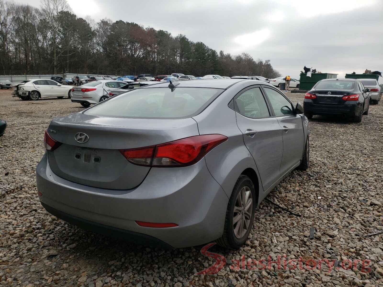 5NPDH4AE8GH790298 2016 HYUNDAI ELANTRA