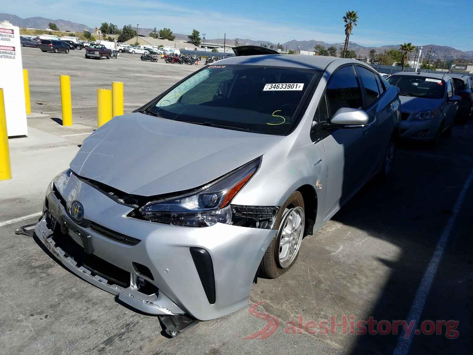 JTDKARFU1K3084268 2019 TOYOTA PRIUS