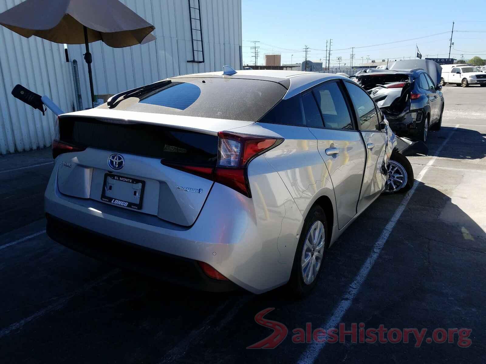 JTDKARFU1K3084268 2019 TOYOTA PRIUS