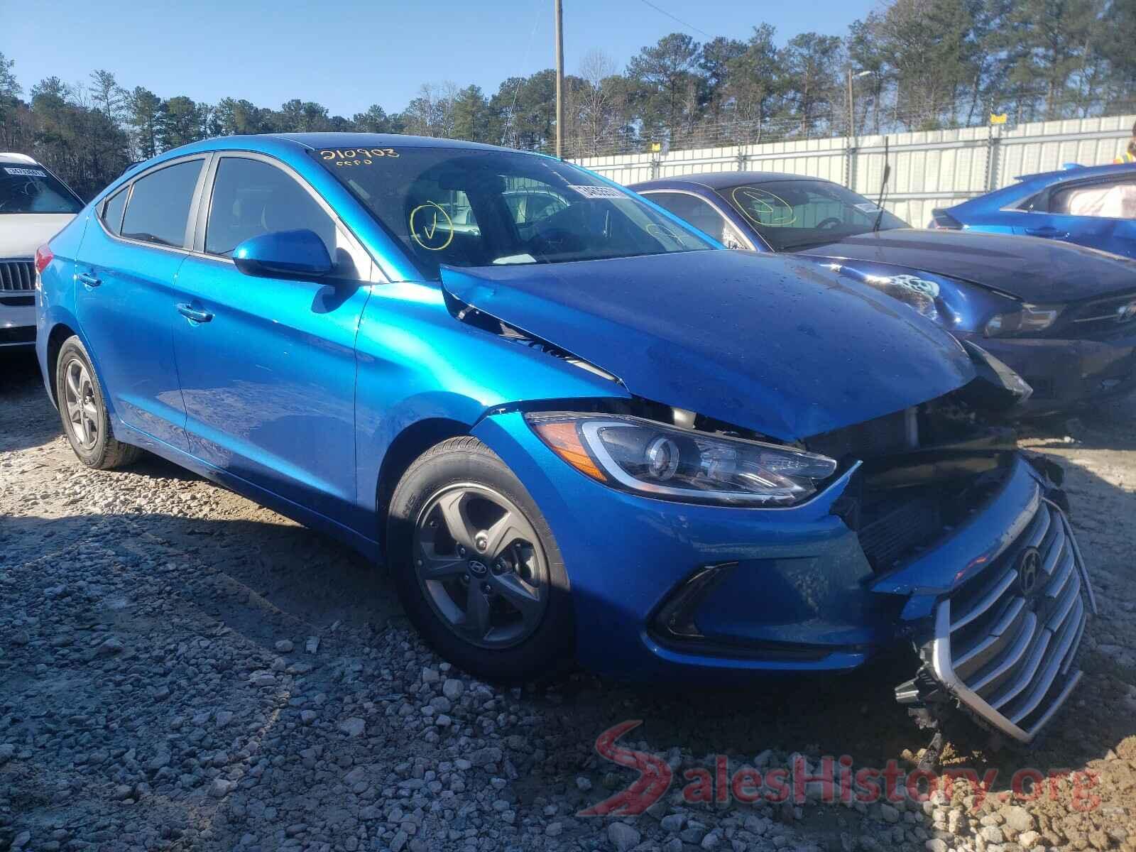 5NPD94LA1JH374379 2018 HYUNDAI ELANTRA