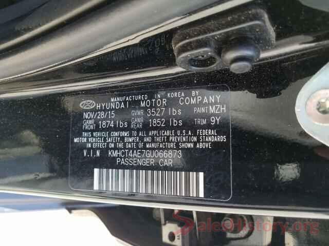 KMHCT4AE7GU066873 2016 HYUNDAI ACCENT