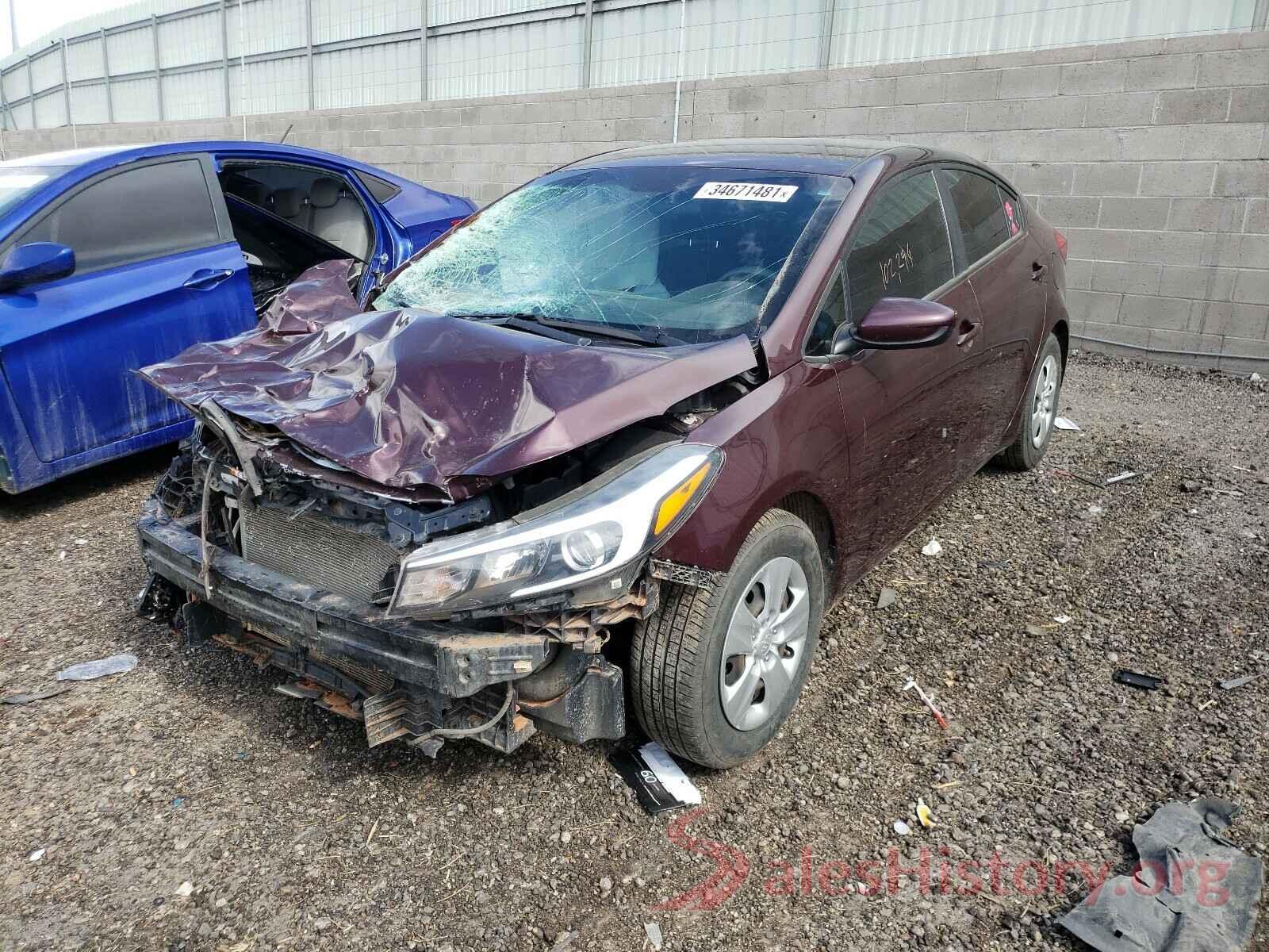 3KPFK4A71HE031865 2017 KIA FORTE