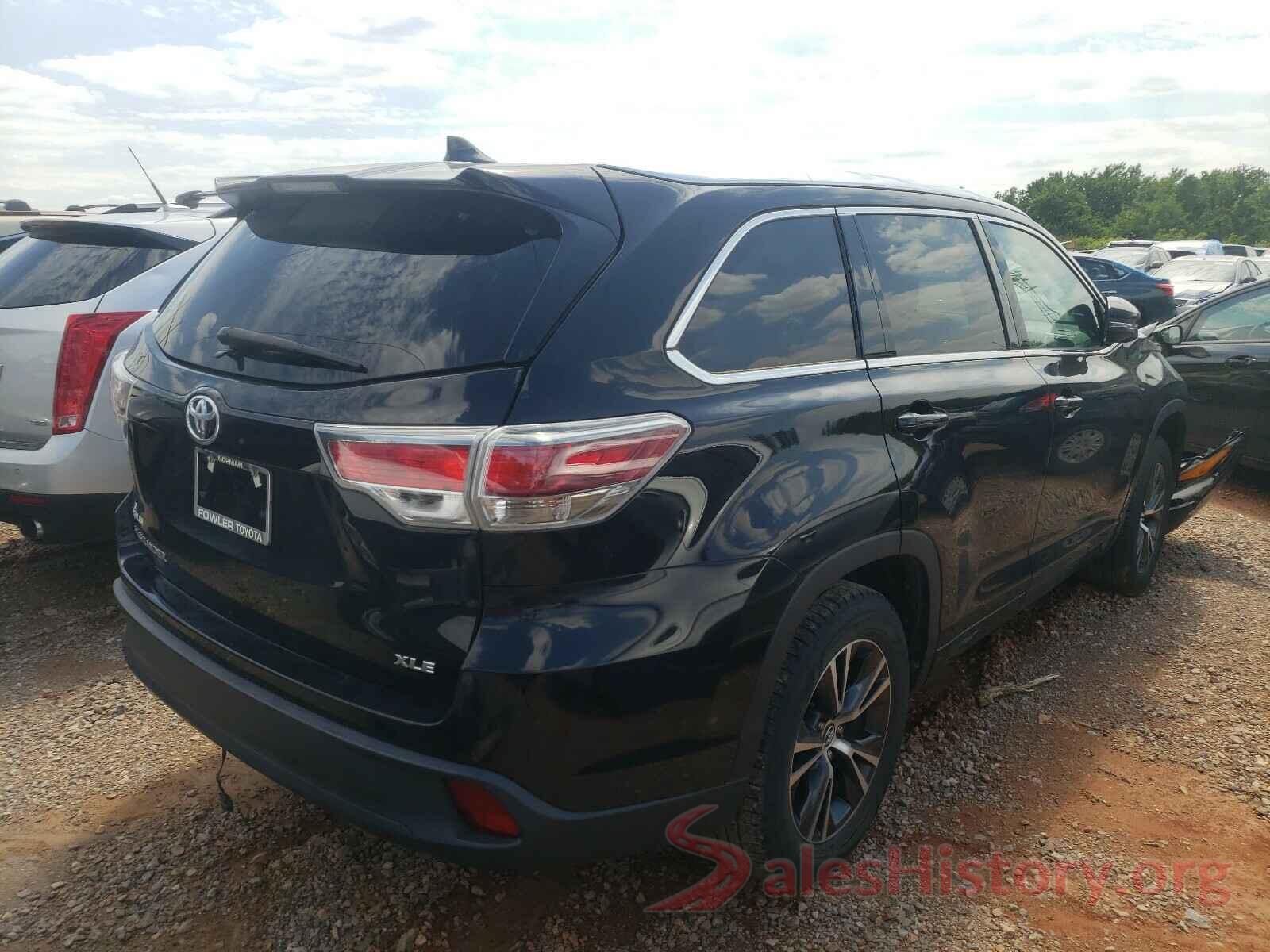 5TDKKRFHXGS186822 2016 TOYOTA HIGHLANDER