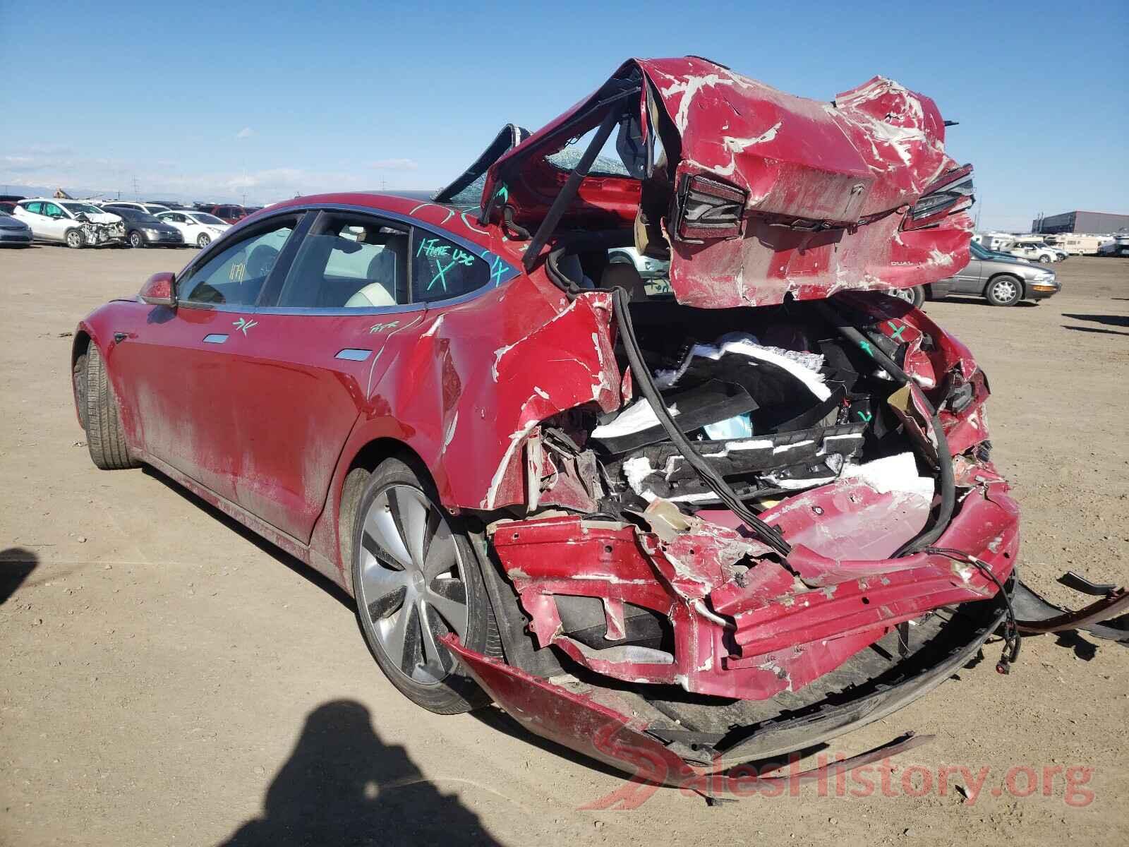 5YJSA1E22LF411766 2020 TESLA MODEL S