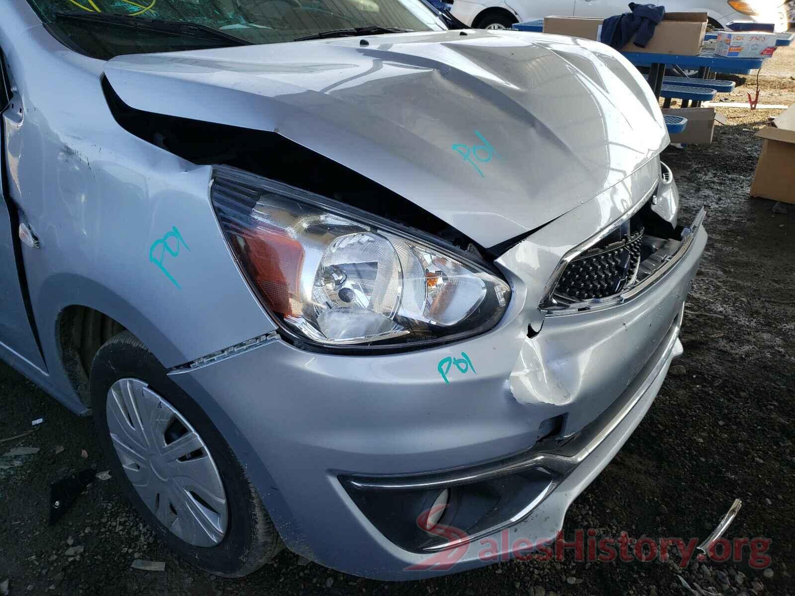 ML32A3HJ2KH010590 2019 MITSUBISHI MIRAGE