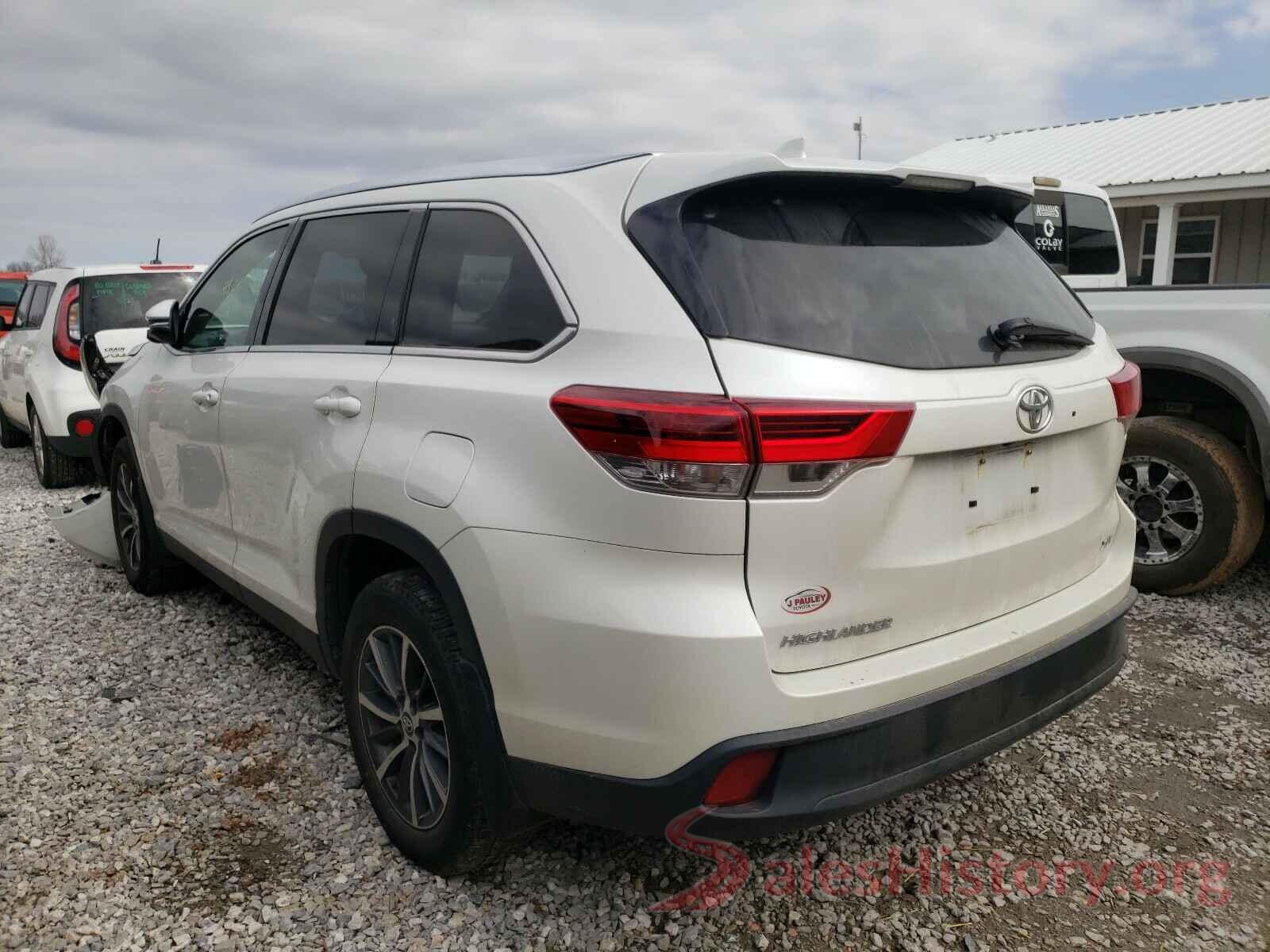 5TDKZRFH0KS307216 2019 TOYOTA HIGHLANDER