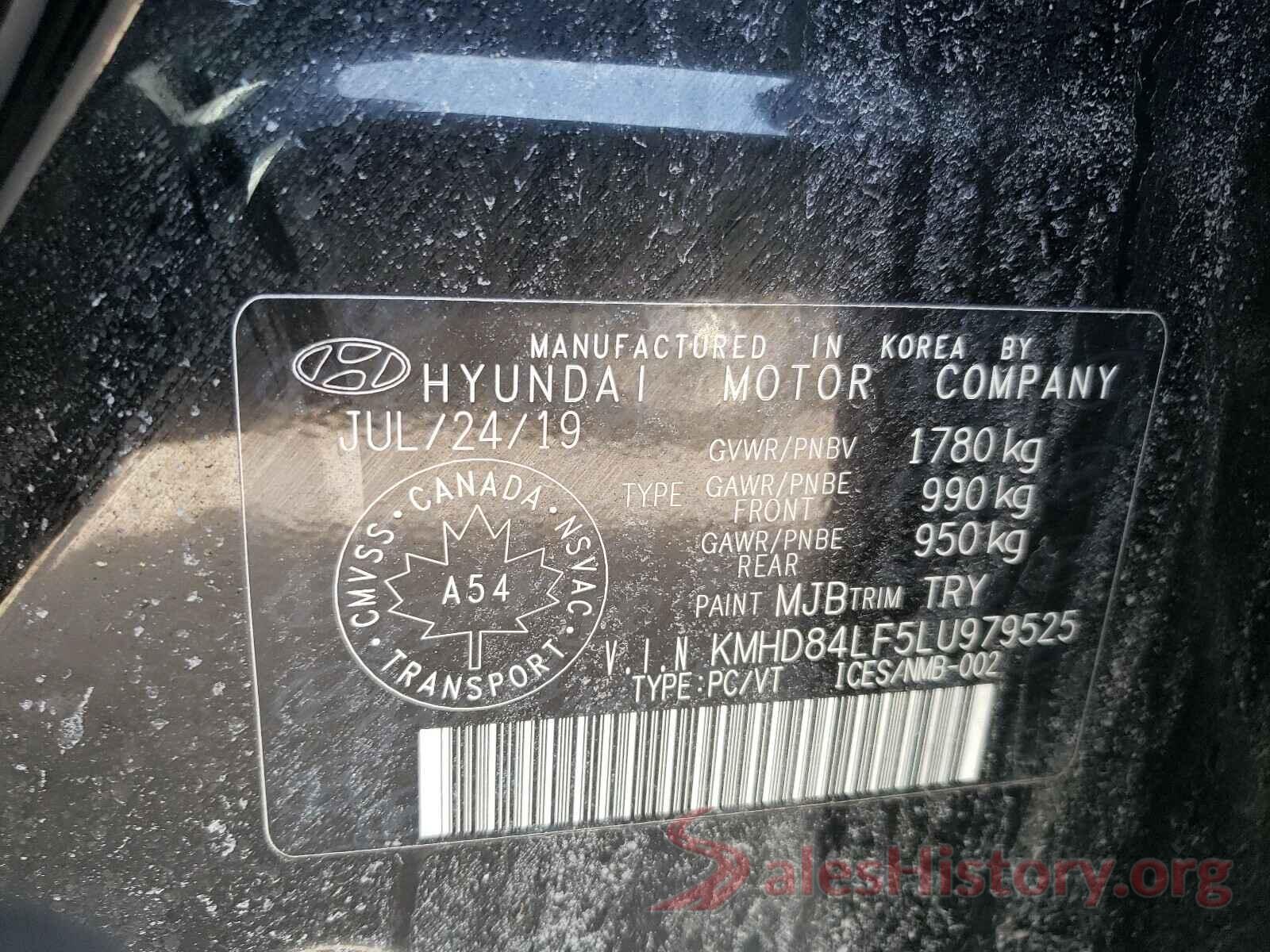 KMHD84LF5LU979525 2020 HYUNDAI ELANTRA