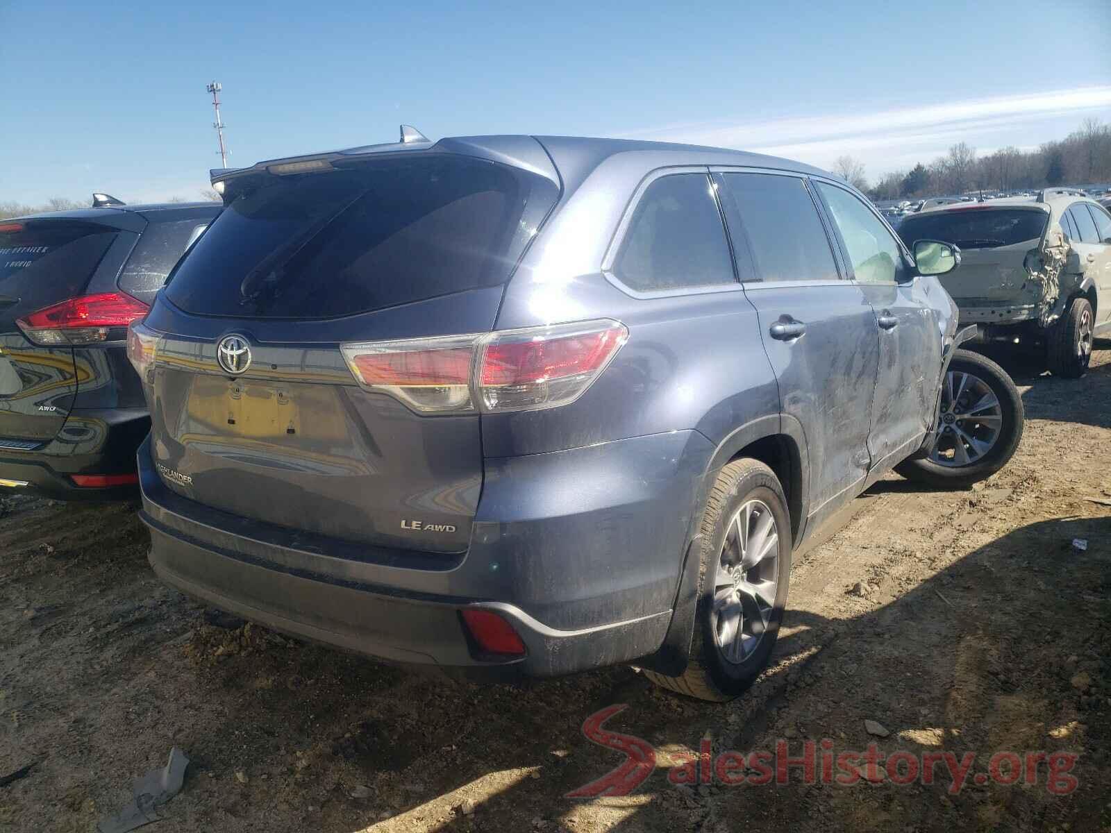 5TDBKRFH2GS277910 2016 TOYOTA HIGHLANDER