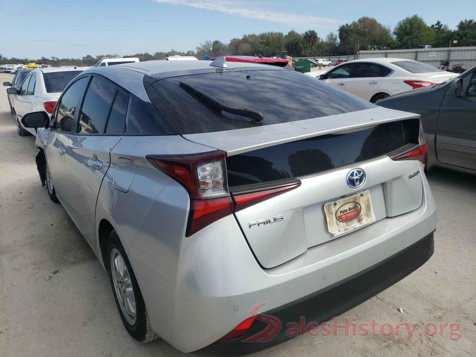 JTDKARFU5K3073659 2019 TOYOTA PRIUS