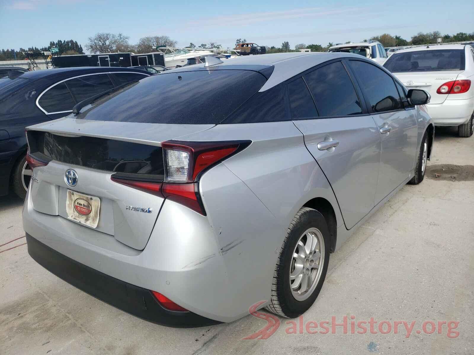 JTDKARFU5K3073659 2019 TOYOTA PRIUS