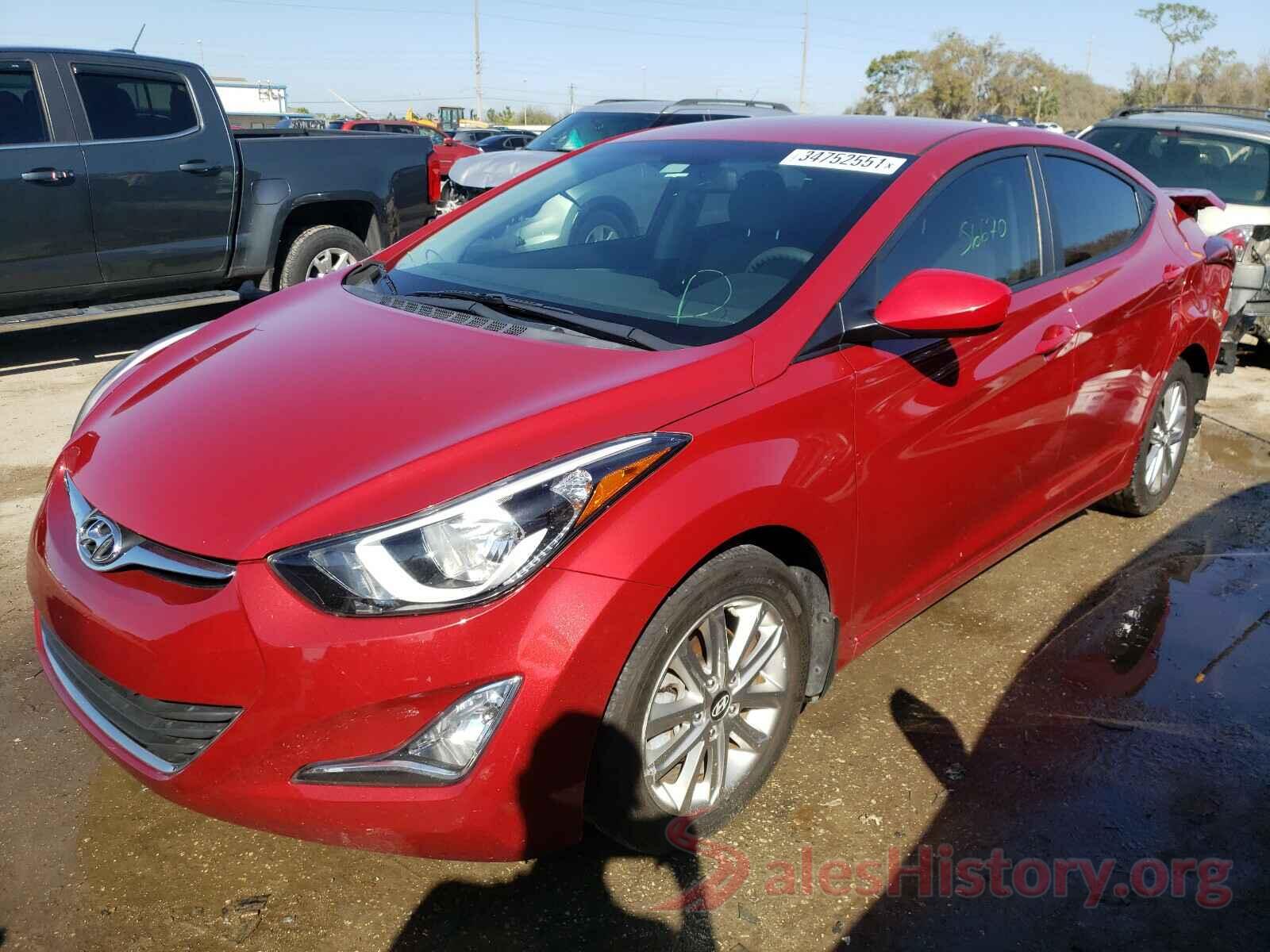 KMHDH4AE1GU601301 2016 HYUNDAI ELANTRA