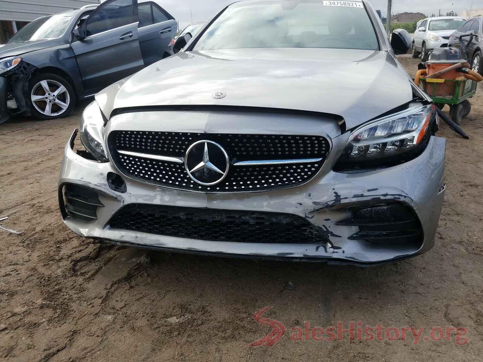 55SWF8DB1KU303536 2019 MERCEDES-BENZ C CLASS