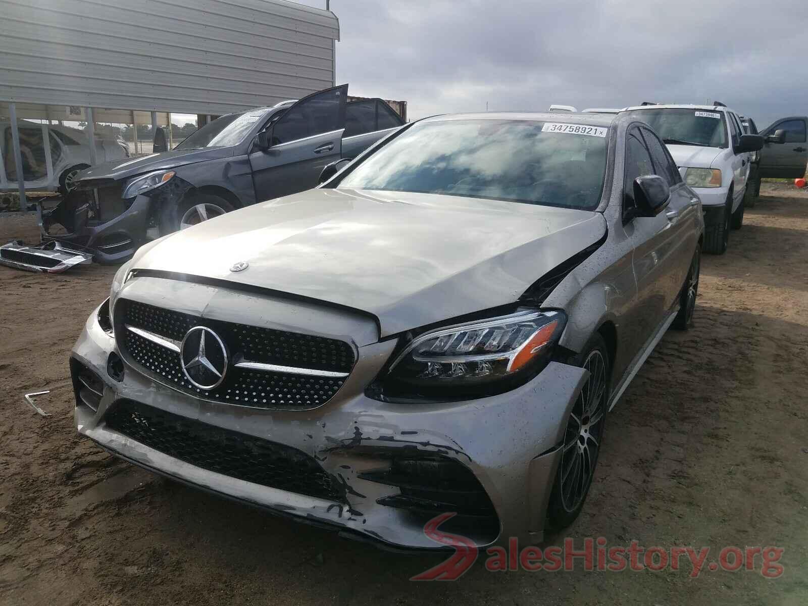 55SWF8DB1KU303536 2019 MERCEDES-BENZ C CLASS