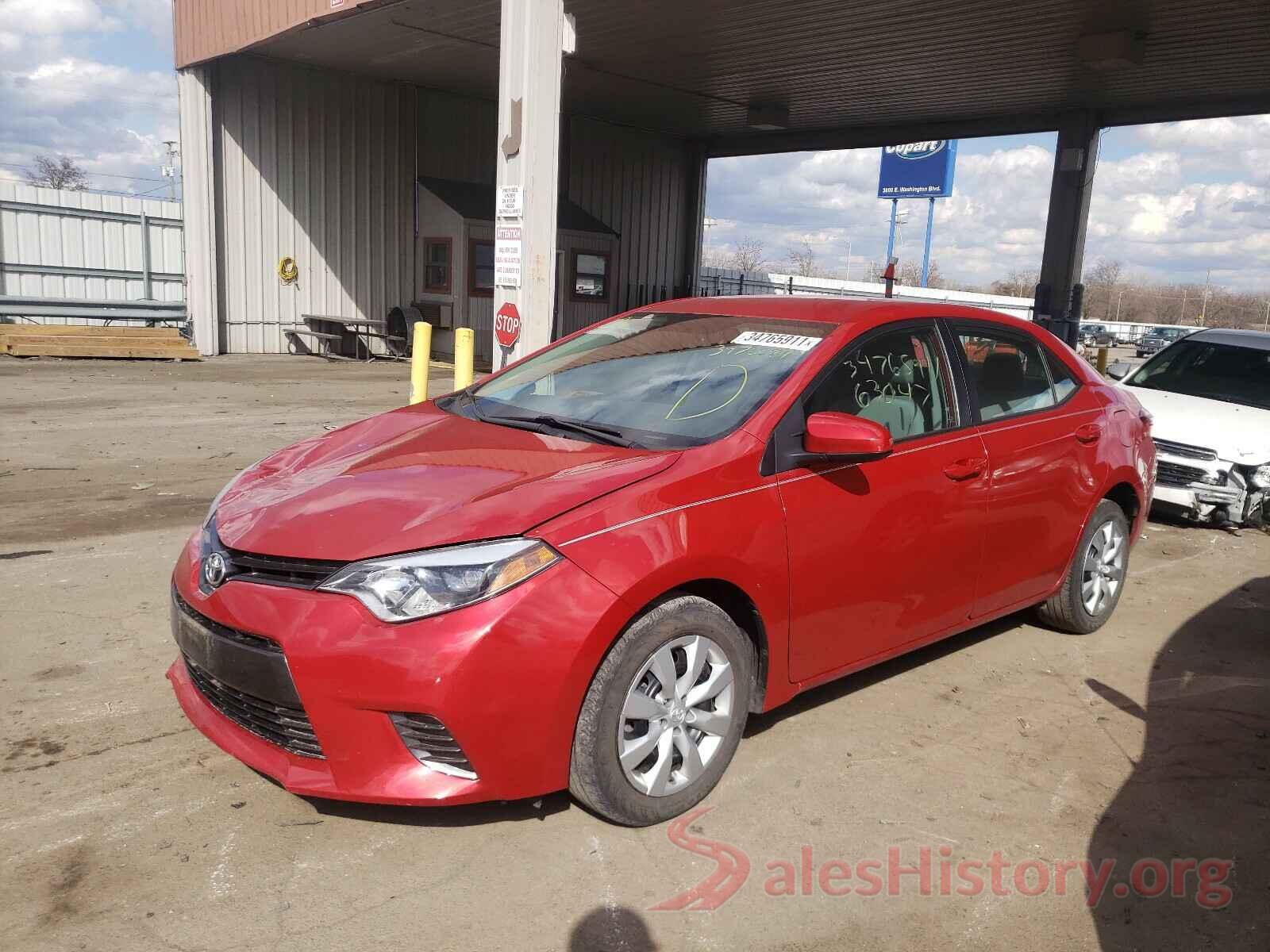 5YFBURHE5GP493269 2016 TOYOTA COROLLA