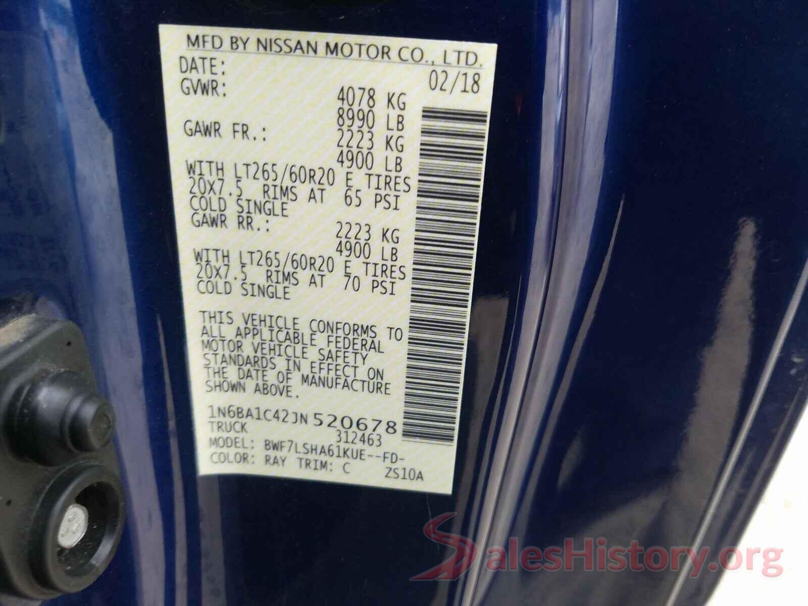 1N6BA1C42JN520678 2018 NISSAN TITAN