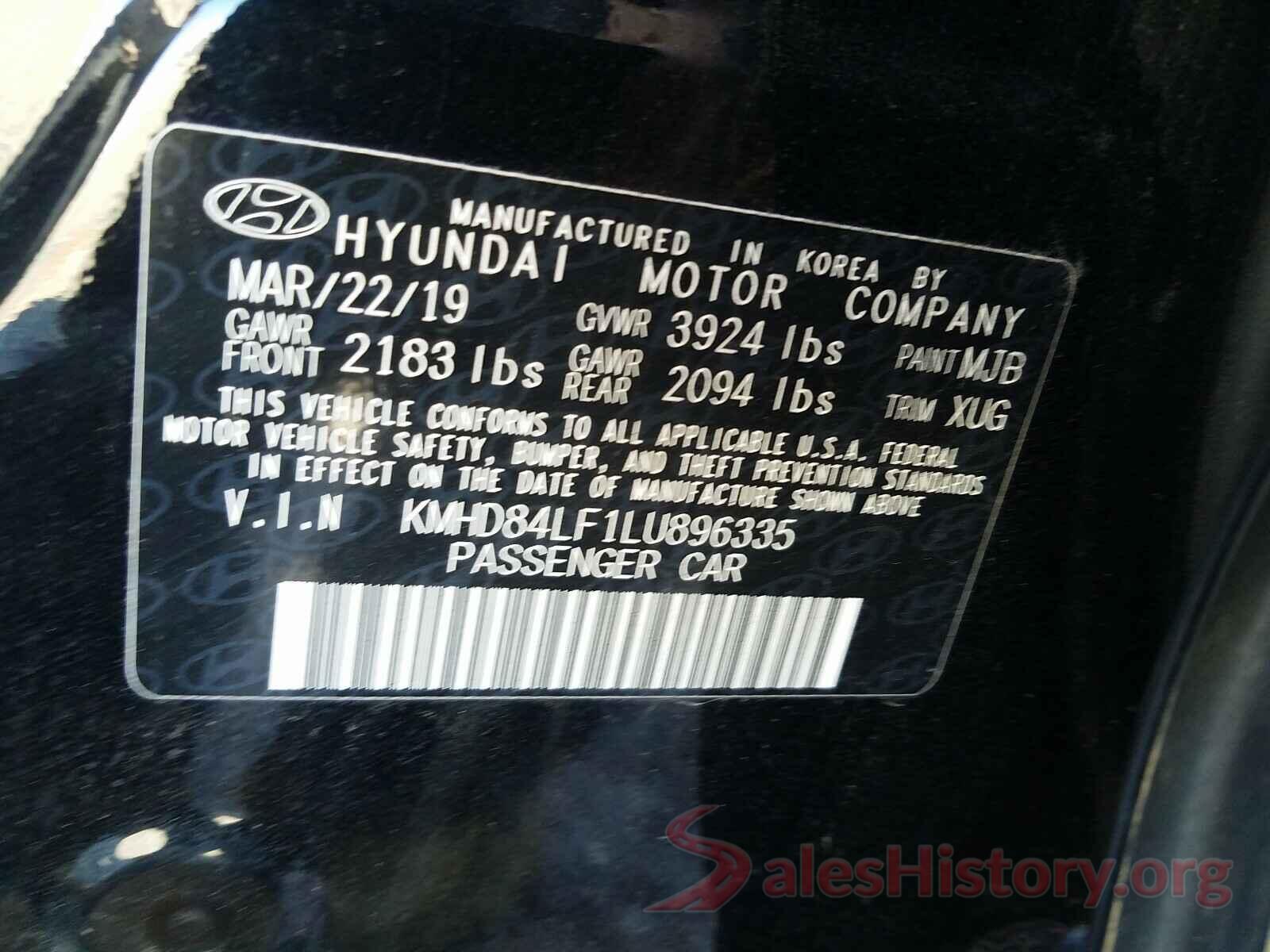 KMHD84LF1LU896335 2020 HYUNDAI ELANTRA