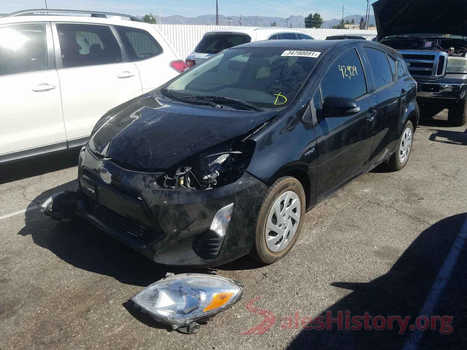 JTDKDTB37G1121053 2016 TOYOTA PRIUS