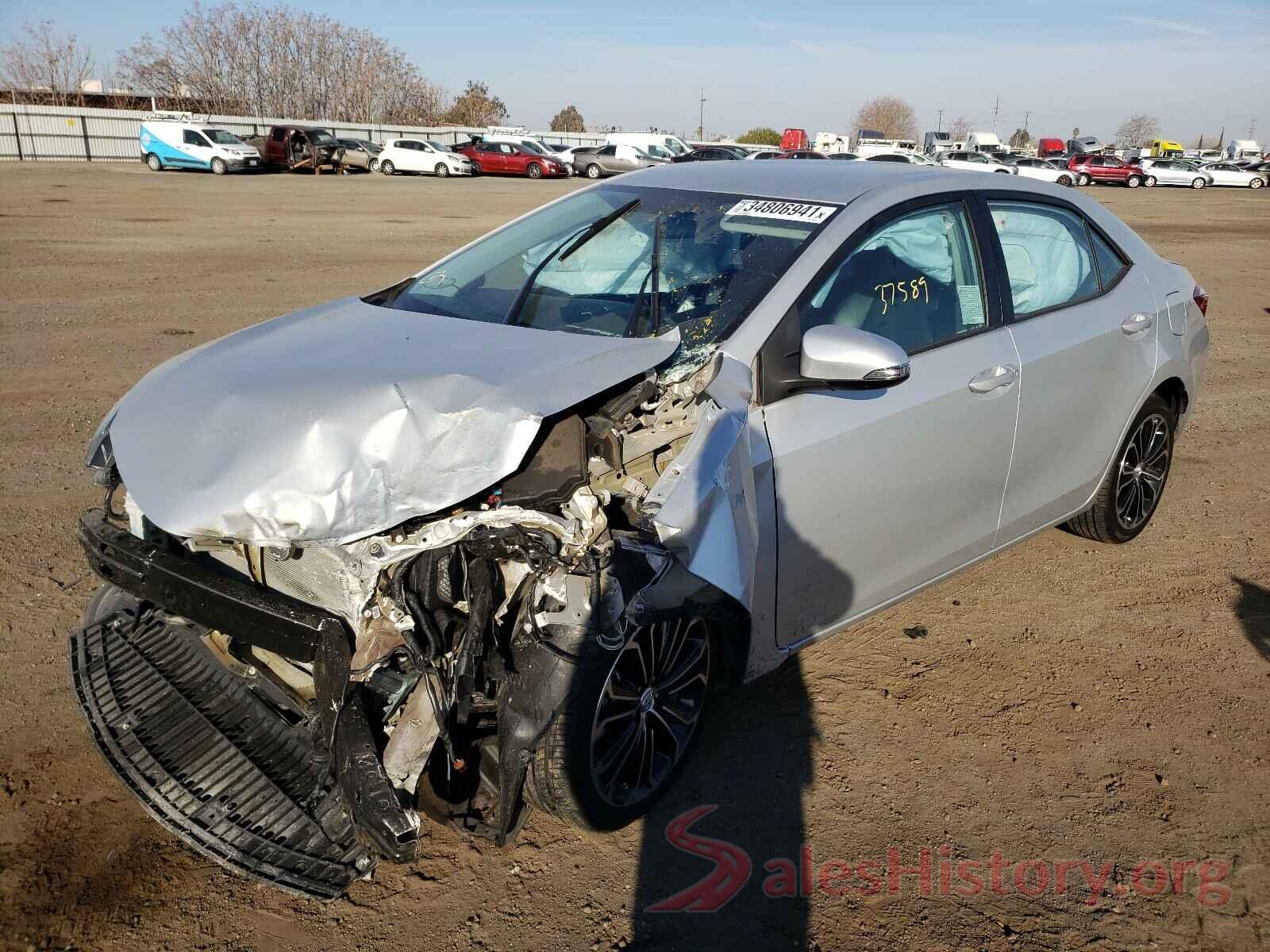 5YFBURHE3GP459136 2016 TOYOTA COROLLA