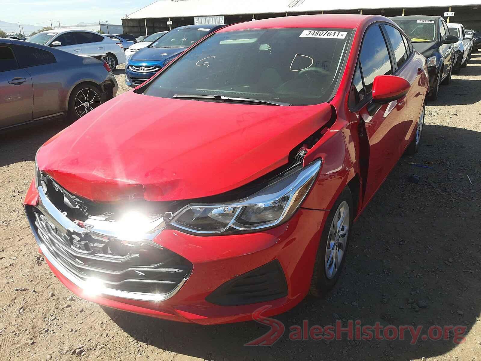 1G1BJ5SM5K7102139 2019 CHEVROLET CRUZE