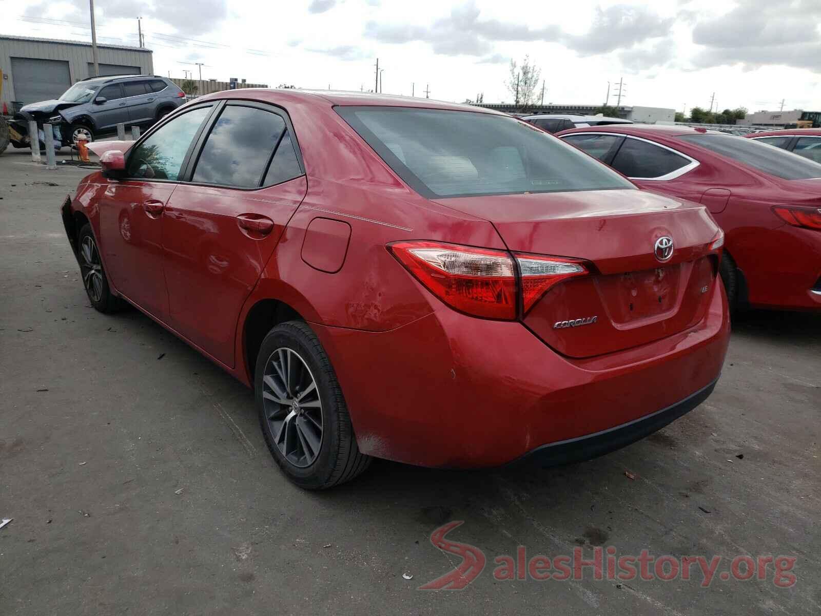 2T1BURHE0GC516568 2016 TOYOTA COROLLA