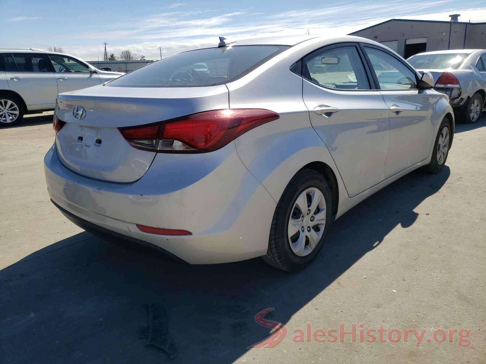 5NPDH4AE8GH762503 2016 HYUNDAI ELANTRA