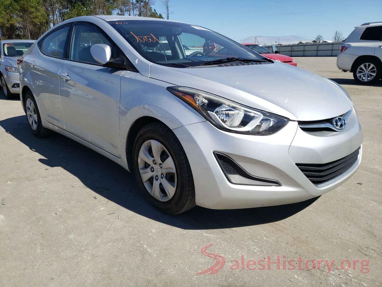 5NPDH4AE8GH762503 2016 HYUNDAI ELANTRA