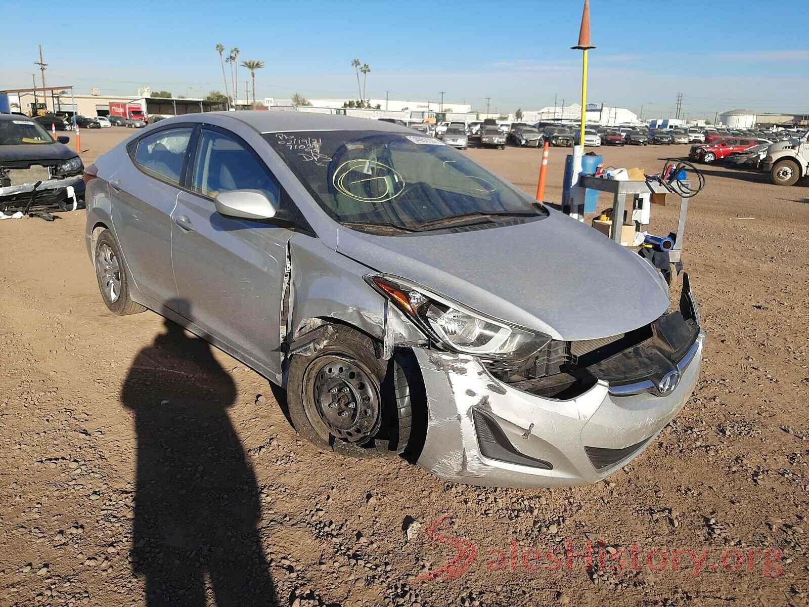 5NPDH4AE8GH714029 2016 HYUNDAI ELANTRA