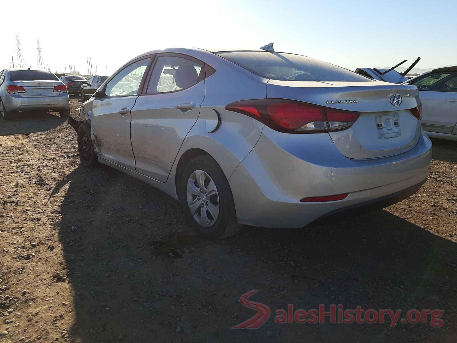 5NPDH4AE8GH714029 2016 HYUNDAI ELANTRA