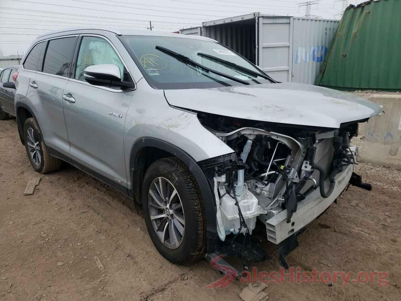 5TDJGRFH3KS064308 2019 TOYOTA HIGHLANDER