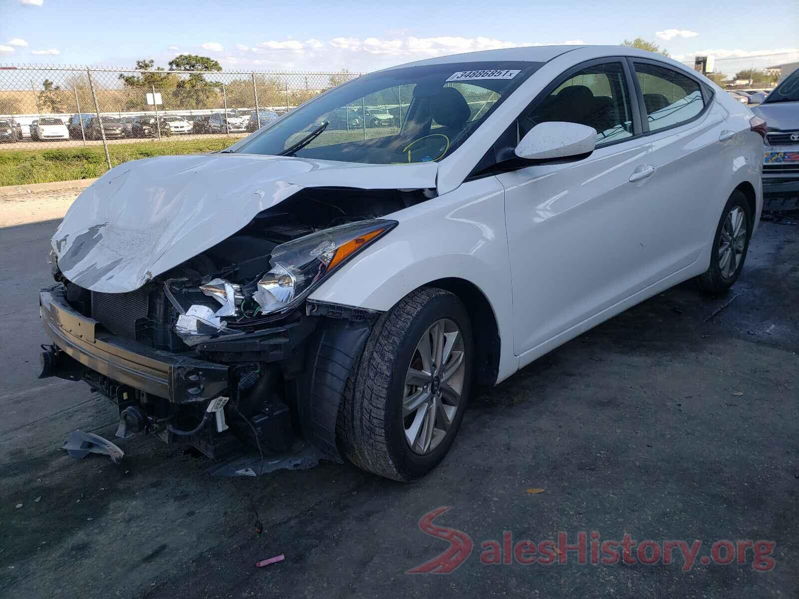 5NPDH4AEXGH760929 2016 HYUNDAI ELANTRA