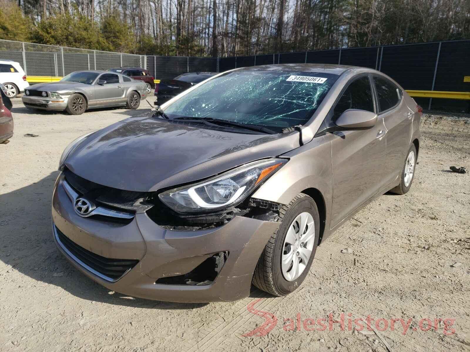 5NPDH4AE5GH700878 2016 HYUNDAI ELANTRA